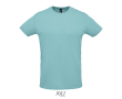 T-shirts techniques sérigraphiés en polyester 130 g/m² SOL'S Sprint couleur bleu ciel