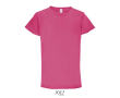 T-shirts techniques sérigraphiés en polyester 130 g/m² SOL'S Sprint couleur fuchsia