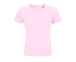 T-shirt pour enfants en coton 100% biologique 175 g/m² SOL'S Pioneer couleur rose pastel