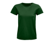 T-shirt publicitaire pour femmes en coton bio 175 g/m² SOL'S Pioneer couleur vert foncé