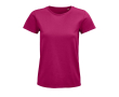 T-shirt publicitaire pour femmes en coton bio 175 g/m² SOL'S Pioneer couleur fuchsia