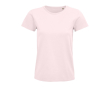 T-shirt publicitaire pour femmes en coton bio 175 g/m² SOL'S Pioneer couleur rose pastel