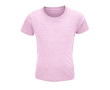 T-shirt pour enfants en coton 100% biologique 150 g/m² SOL'S Crusader couleur rose clair