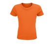 T-shirt pour enfants en coton 100% biologique 150 g/m² SOL'S Crusader couleur orange