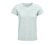 T-shirt pour femmes en coton 100% biologique 150 g/m² SOL'S Crusader couleur gris clair chiné