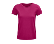 T-shirt pour femmes en coton 100% biologique 150 g/m² SOL'S Crusader couleur fuchsia