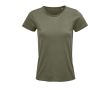 T-shirt pour femmes en coton 100% biologique 150 g/m² SOL'S Crusader couleur kaki