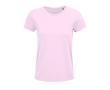 T-shirt pour femmes en coton 100% biologique 150 g/m² SOL'S Crusader couleur rose pastel