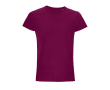 T-shirts personnalisés en coton biologique 150 g/m² SOL'S Crusader couleur grenat