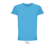 T-shirt unisexe en coton avec col rond SOL'S Crusader 150 g/m² couleur cyan