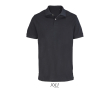 Polo coton peigné homme manches courtes 2 boutons couleur noir