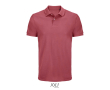 Polo coton peigné homme manches courtes 2 boutons couleur corail