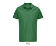 Polo coton peigné homme manches courtes 2 boutons couleur vert