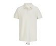 Polo coton peigné homme manches courtes 2 boutons couleur naturel