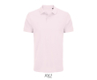 Polo coton peigné homme manches courtes 2 boutons couleur rose pastel
