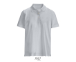Polo coton peigné femme manches courtes 3 boutons couleur gris