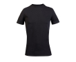 T-shirt unisexe en matériaux recyclés col rond couleur noir