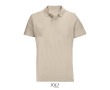 Polo unisexe 100% coton peigné col côtelé avec 2 boutons couleur nude