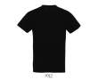 T-shirt unisexe en coton semi-peigné col rond 150 g/m2 couleur noir