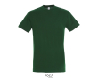 T-shirt unisexe en coton semi-peigné col rond 150 g/m2 couleur vert foncé