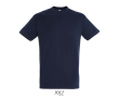 T-shirt unisexe en coton semi-peigné col rond 150 g/m2 couleur bleu ultramarine