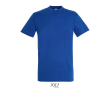 T-shirt unisexe en coton semi-peigné col rond 150 g/m2 couleur bleu roi