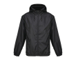 Veste coupe-vent en polyester 190T avec capuche SOL'S couleur noir