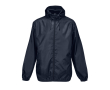 Veste coupe-vent en polyester 190T avec capuche SOL'S couleur bleu marine