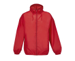 Veste coupe-vent en polyester 190T avec capuche SOL'S couleur rouge