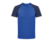 T-shirt respirant en polyester recyclé SOL'S couleur bleu foncé chiné