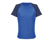 T-shirt respirant pour femme en polyester recyclé SOL'S couleur bleu foncé chiné