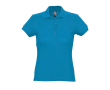 Polo cintré pour femmes 100% coton 170 g/m² SOL'S Passion couleur cyan