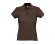 Polo cintré pour femmes 100% coton 170 g/m² SOL'S Passion couleur marron foncé