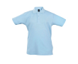 Polos sérigraphiés pour enfants 100% coton 170 g/m² SOL'S Summer II couleur bleu pastel