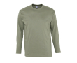 T-shirts à manches longues avec logo en coton 150 g/m² SOL'S Monarch couleur kaki