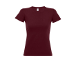 T-shirt pour femmes 100% coton 190 g/m² SOL'S Imperial couleur bordeaux