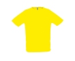 T-shirts de sport personnalisables couleur jaune