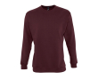 Sweat sérigraphié en coton et polyester 280 g/m² SOL'S New Supreme couleur bordeaux