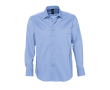 Chemise en coton et élasthanne pour homme 140 g/m2 SOL'S Brighton couleur bleu chiné