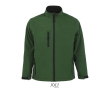 Veste softshell personnalisée en polyester 340 g/m² SOL'S Relax couleur vert foncé