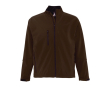 Veste softshell personnalisée en polyester 340 g/m² SOL'S Relax couleur marron foncé