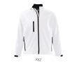 Veste softshell personnalisée en polyester 340 g/m² SOL'S Relax couleur blanc