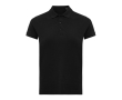 Polo femme coupe décontractée en coton piqué recyclé 220 g/m2 Iqoniq couleur noir