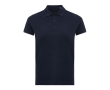 Polo femme coupe décontractée en coton piqué recyclé 220 g/m2 Iqoniq couleur bleu marine