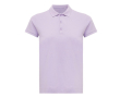 Polo femme coupe décontractée en coton piqué recyclé 220 g/m2 Iqoniq couleur lilas