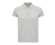 Polo femme coupe décontractée en coton piqué recyclé 220 g/m2 Iqoniq couleur gris clair
