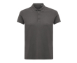 Polo femme coupe décontractée en coton piqué recyclé 220 g/m2 Iqoniq couleur argenté mat