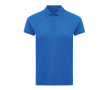 Polo femme coupe décontractée en coton piqué recyclé 220 g/m2 Iqoniq couleur bleu roi