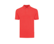polo publicitaire en coton recyclé 220 g/m2 Iqoniq Yosemite couleur rouge désaturé