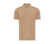polo publicitaire en coton recyclé 220 g/m2 Iqoniq Yosemite couleur marron clair